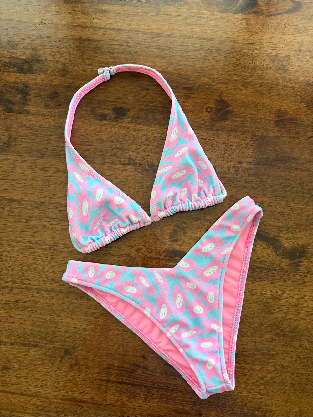 Frankie’s Bikinis Harlow Terry Bikini Top & Enzo Terry Bottom Daisy Dream - S